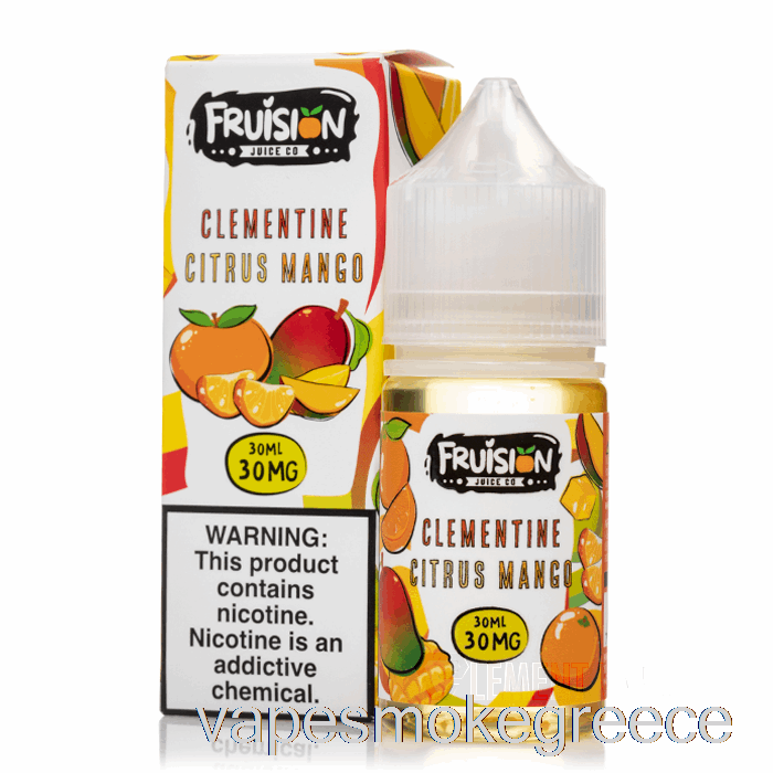 Vape Greece Clementine Citrus Mango - Fruision άλατα - 30ml 30mg